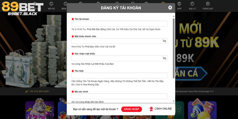 Nắm rõ yêu cầu để tạo tài khoản nhanh chóng.